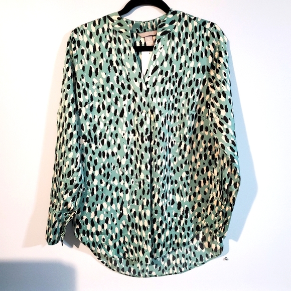 Chemisier Femme Skies Are Blue - Imprimé Vichy (Plaid) Blanc Et Bleu - Col V, Pockets - Taille S